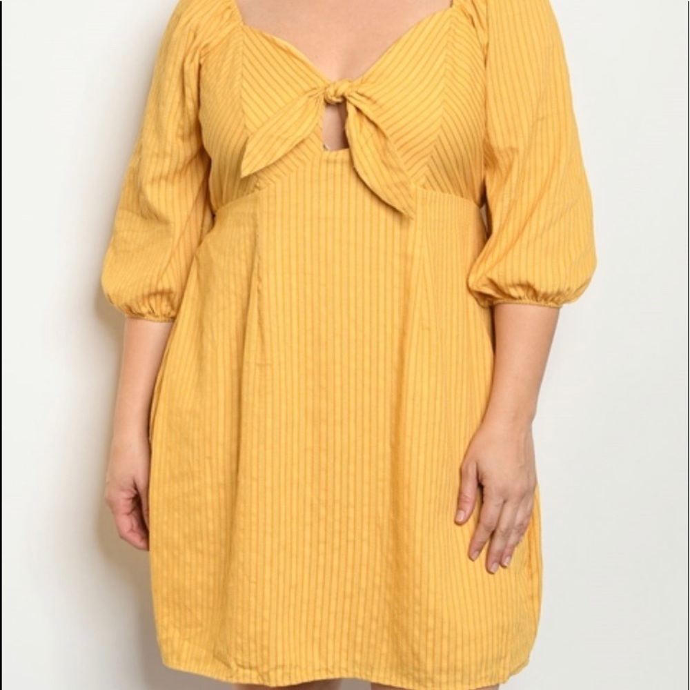 Mustard Stripe Dress